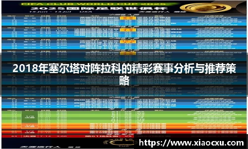 2018年塞尔塔对阵拉科的精彩赛事分析与推荐策略