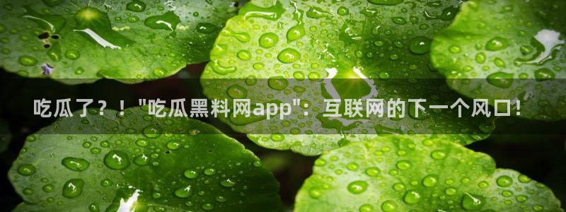 51cgfun每日吃瓜：吃瓜了？！\