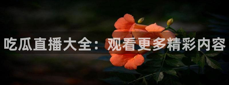 吃瓜新闻：吃瓜直播大全：观看更多精彩内容