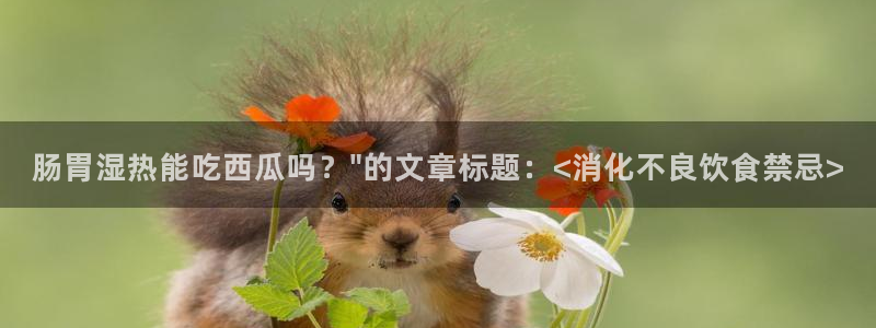 吃瓜发现我家皆大佬：肠胃湿热能吃西瓜吗？\
