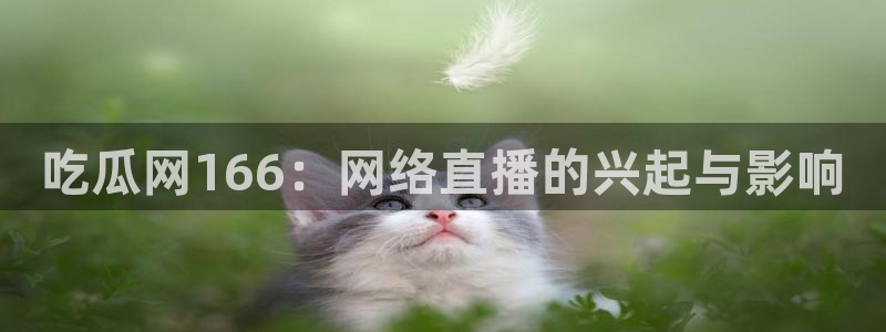 51吃瓜今日吃瓜娜娜:吃瓜网166:网络直播的兴起与影响