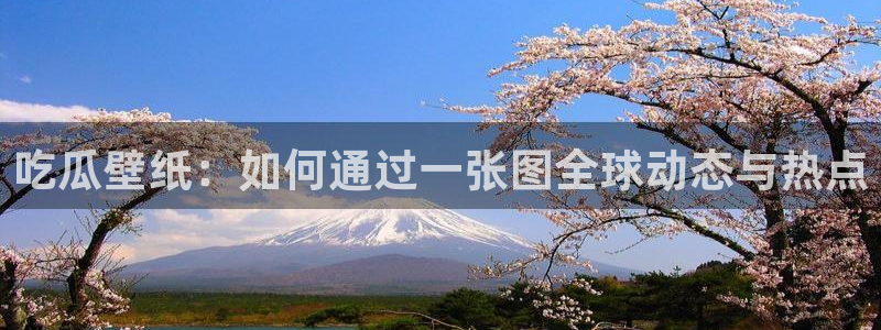 各种网红爆料吃瓜：吃瓜壁纸：如何通过一张图全球动态与热点